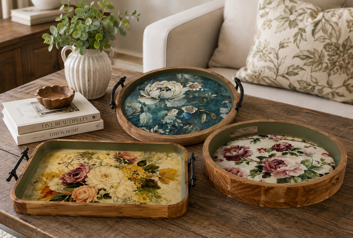 Decorative Trays & Risers