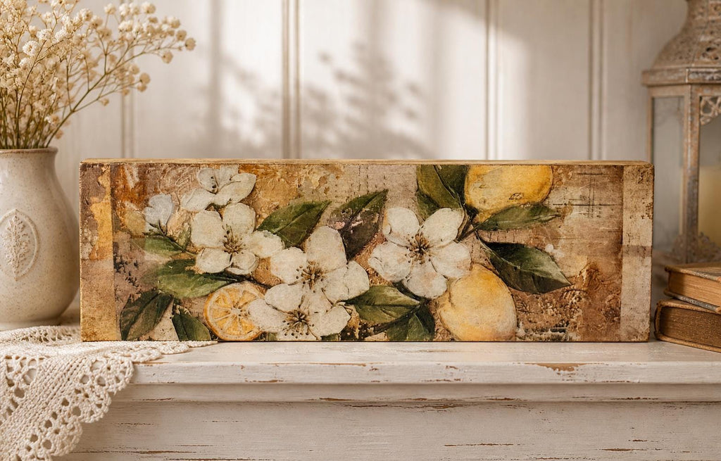 Lemon Blossom: 12"x4"