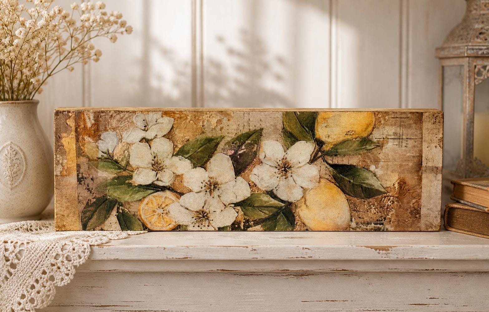 Lemon Blossom: 12"x4"