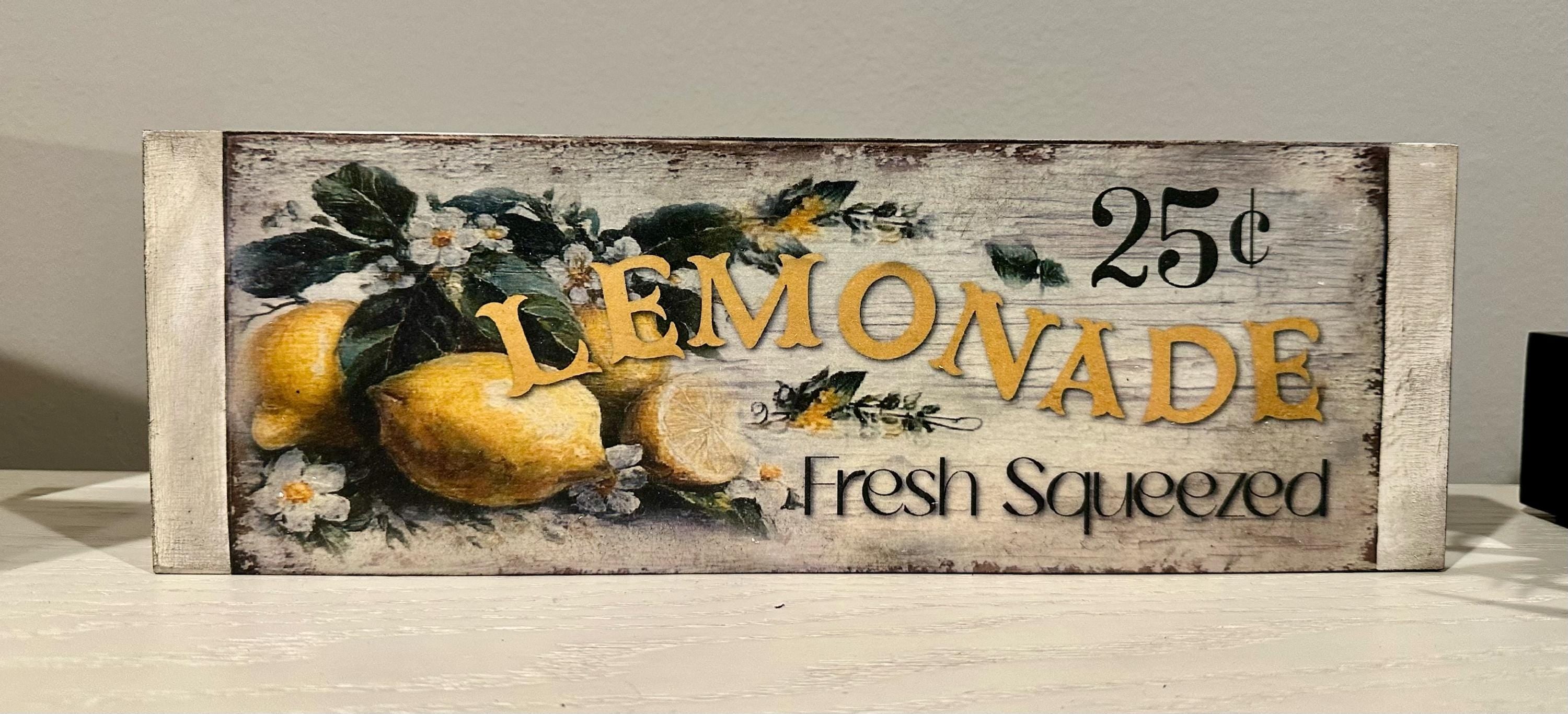 Vintage Lemonade: 12"x4"