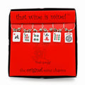 6-Piece Mah Jongg Painted Wine Charms