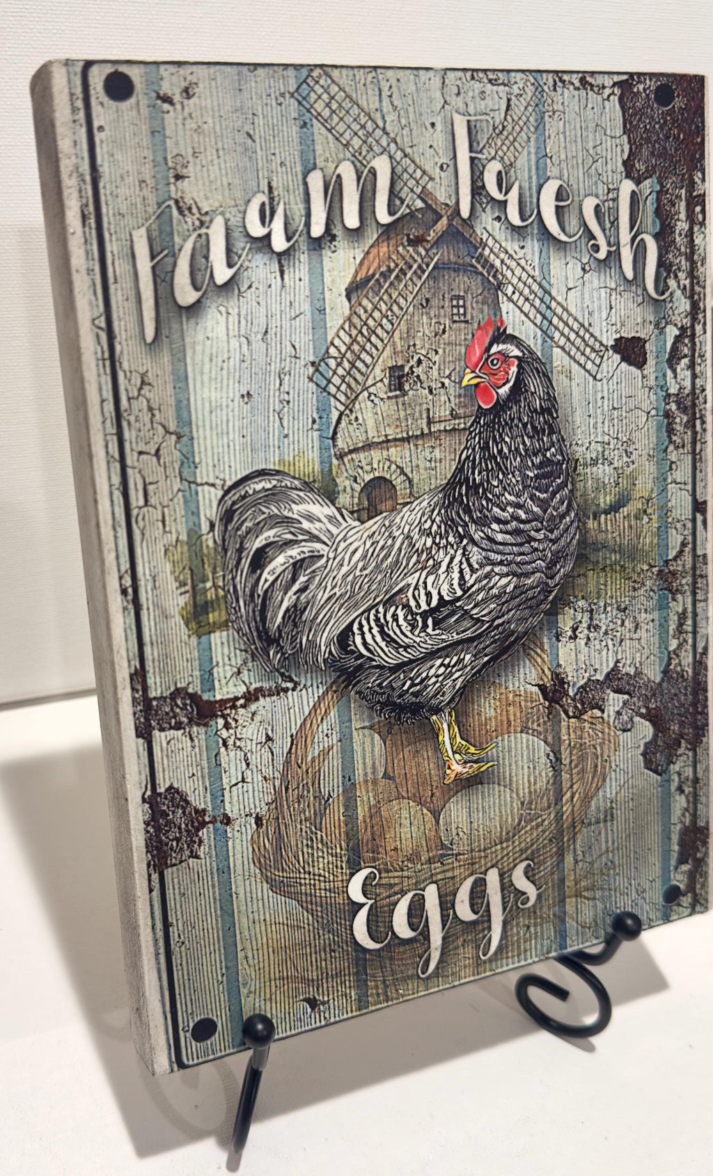 Farm Fresh Eggs & Farm: 6"x8" each