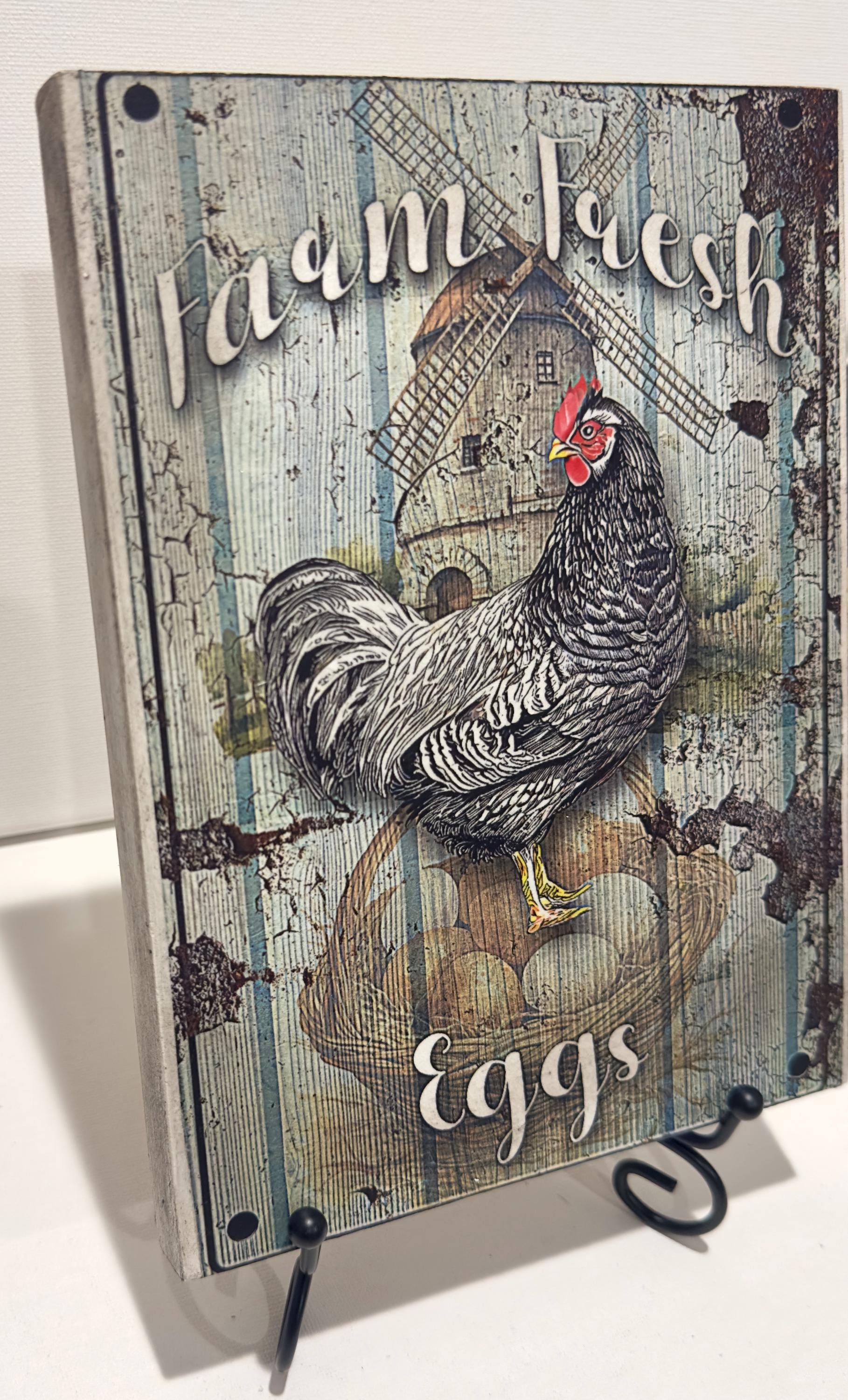 Farm Fresh Eggs & Farm: 6"x8" each