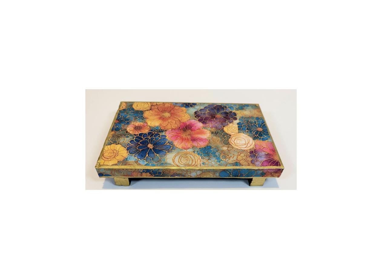 Bright Floral Riser: 9"x6"