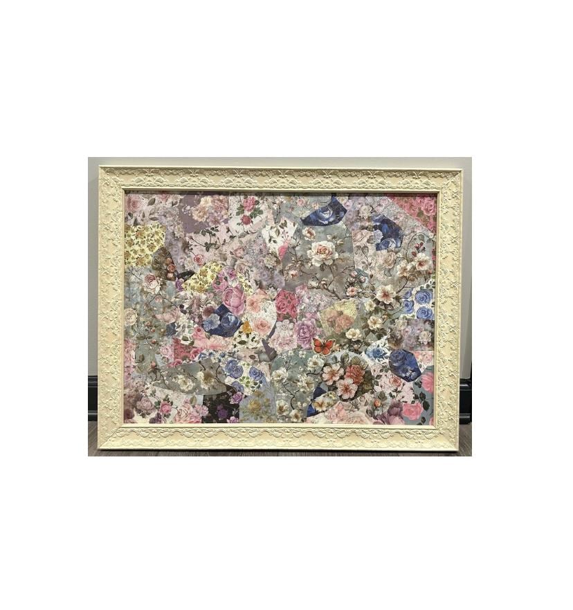 Roses And Butterfly: Framed Wall Art, 24 x18"