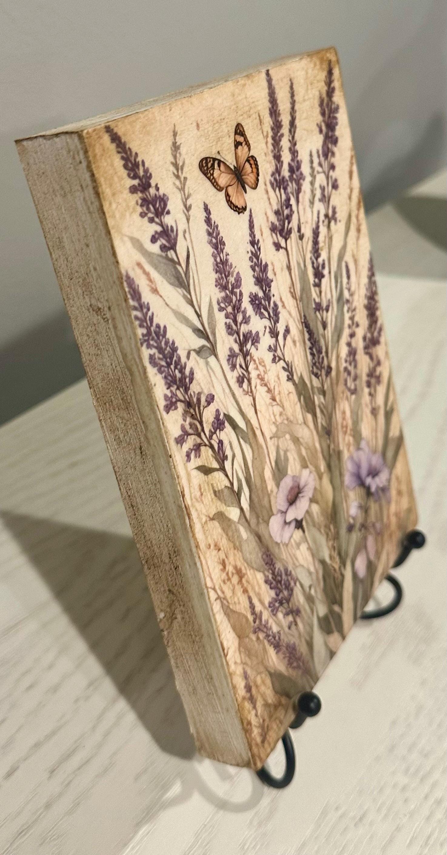 Lavender and Butterfly: 5"x7"