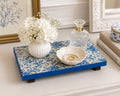Blue White Chinoiserie Riser: 9"x6"