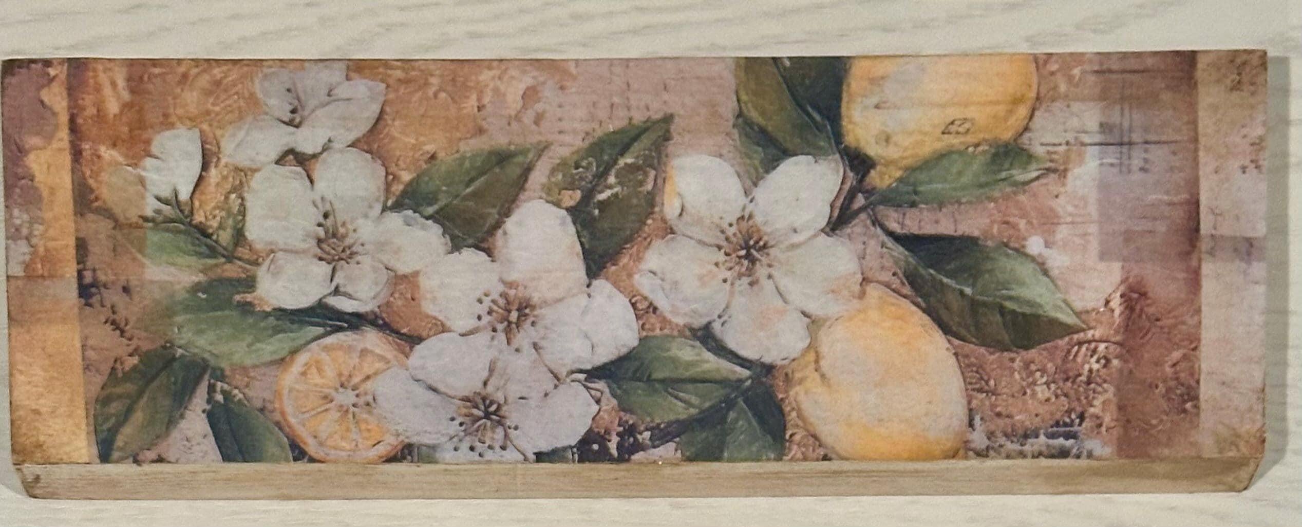 Lemon Blossom: 12"x4"