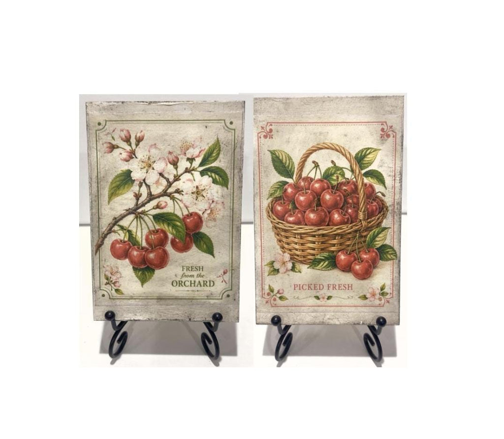Cherry Orchard Signs: 4"x6" each