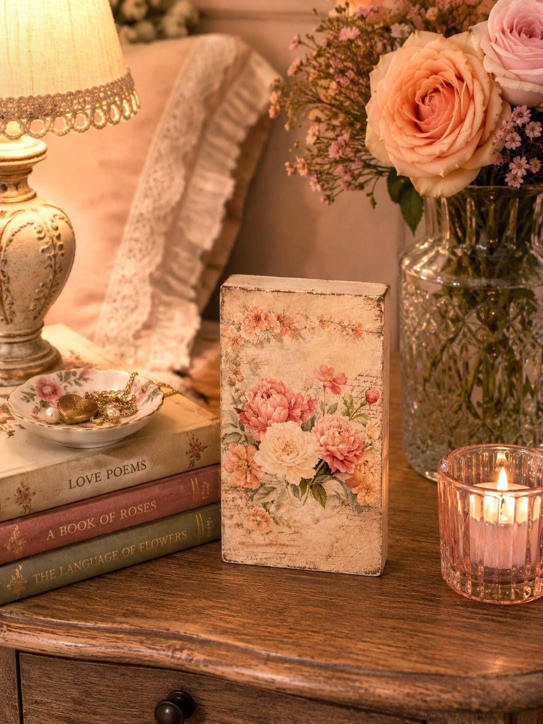 Antique Pink Peony: 3"x5"
