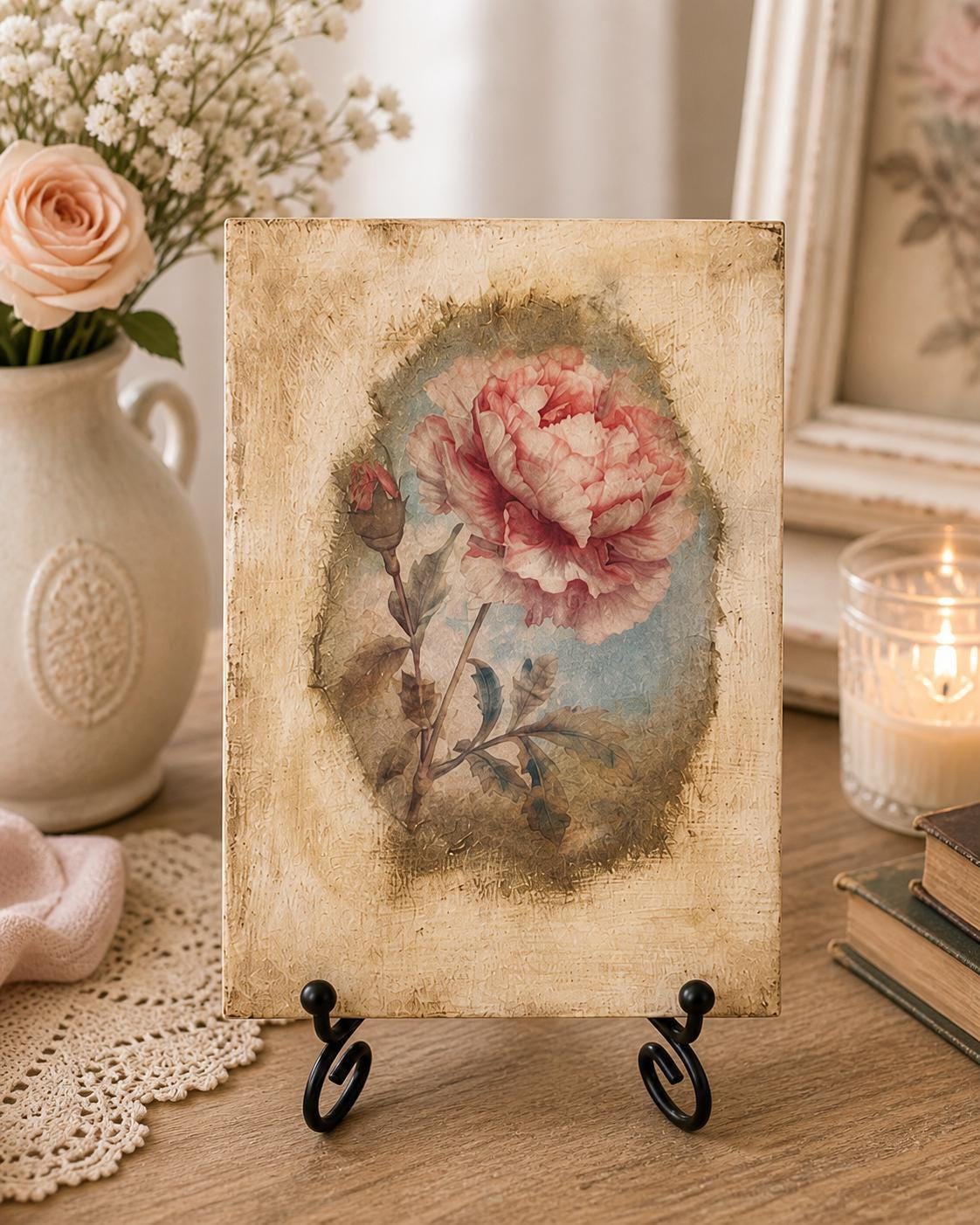 Golden Rose: 5"x7"