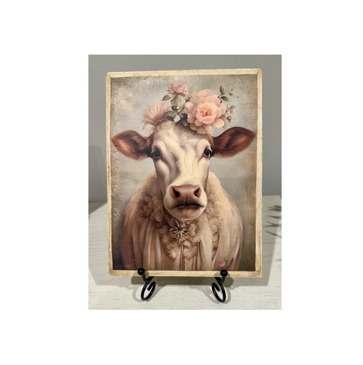Pretty Lady Cow: 6"x8"