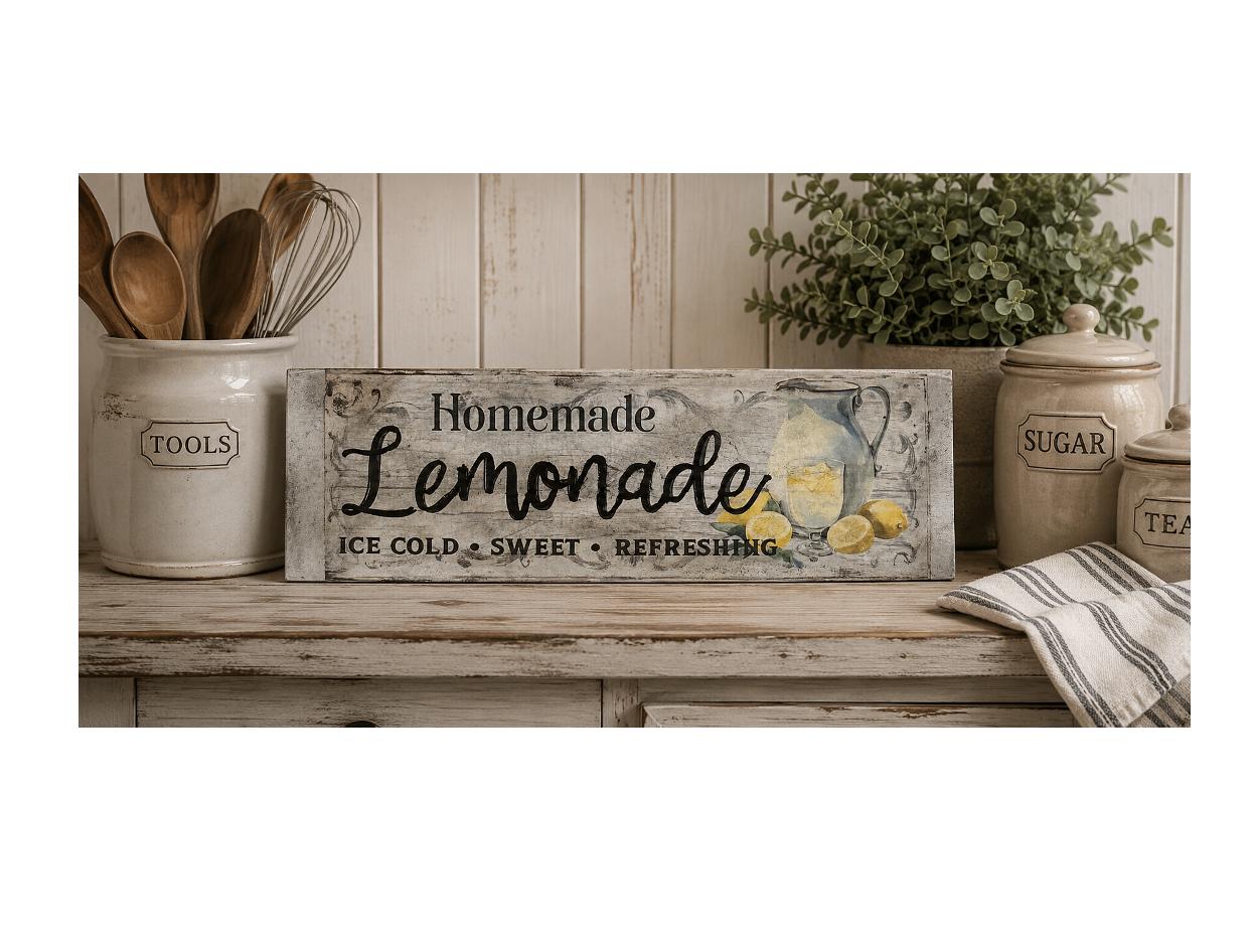 Lemonade Stand: 12"x4"