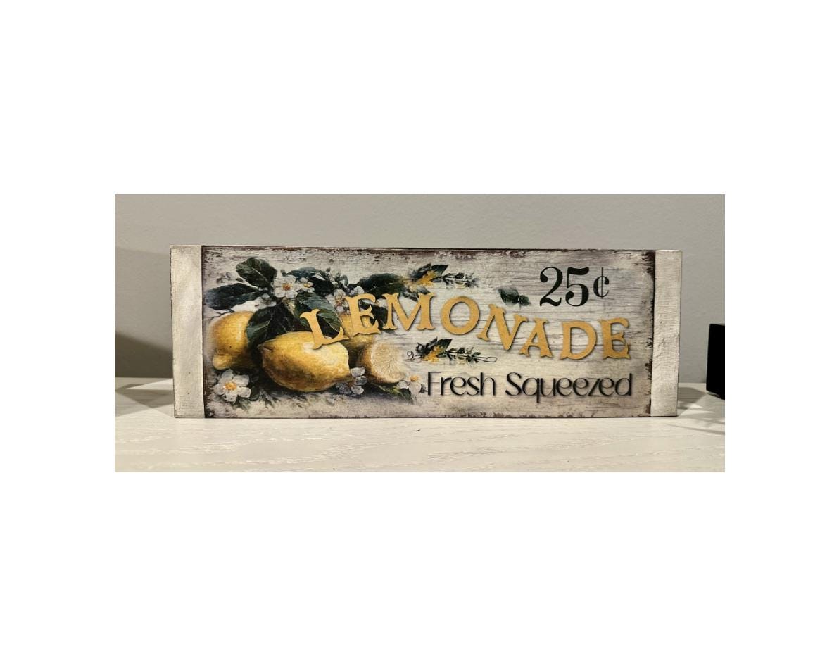 Vintage Lemonade: 12"x4"