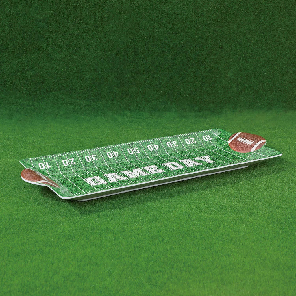 Football-Themed 16" Melamine Rectangle Tray