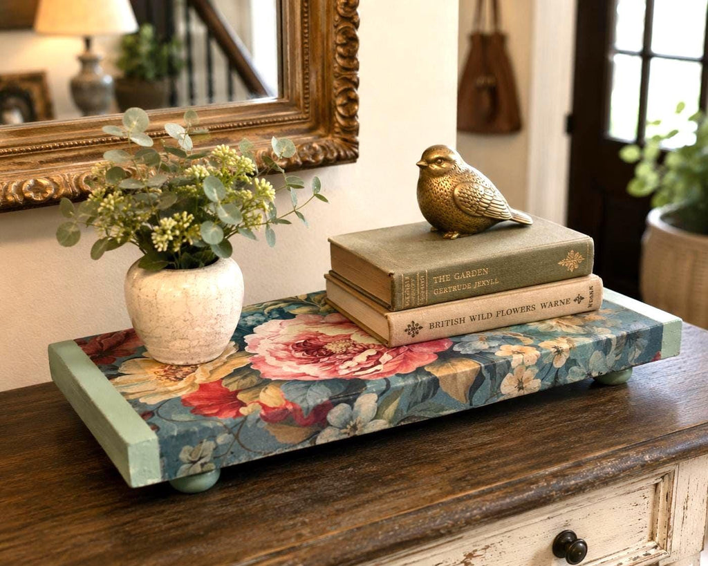 Sage Green Peony Riser: 12"x5.75"