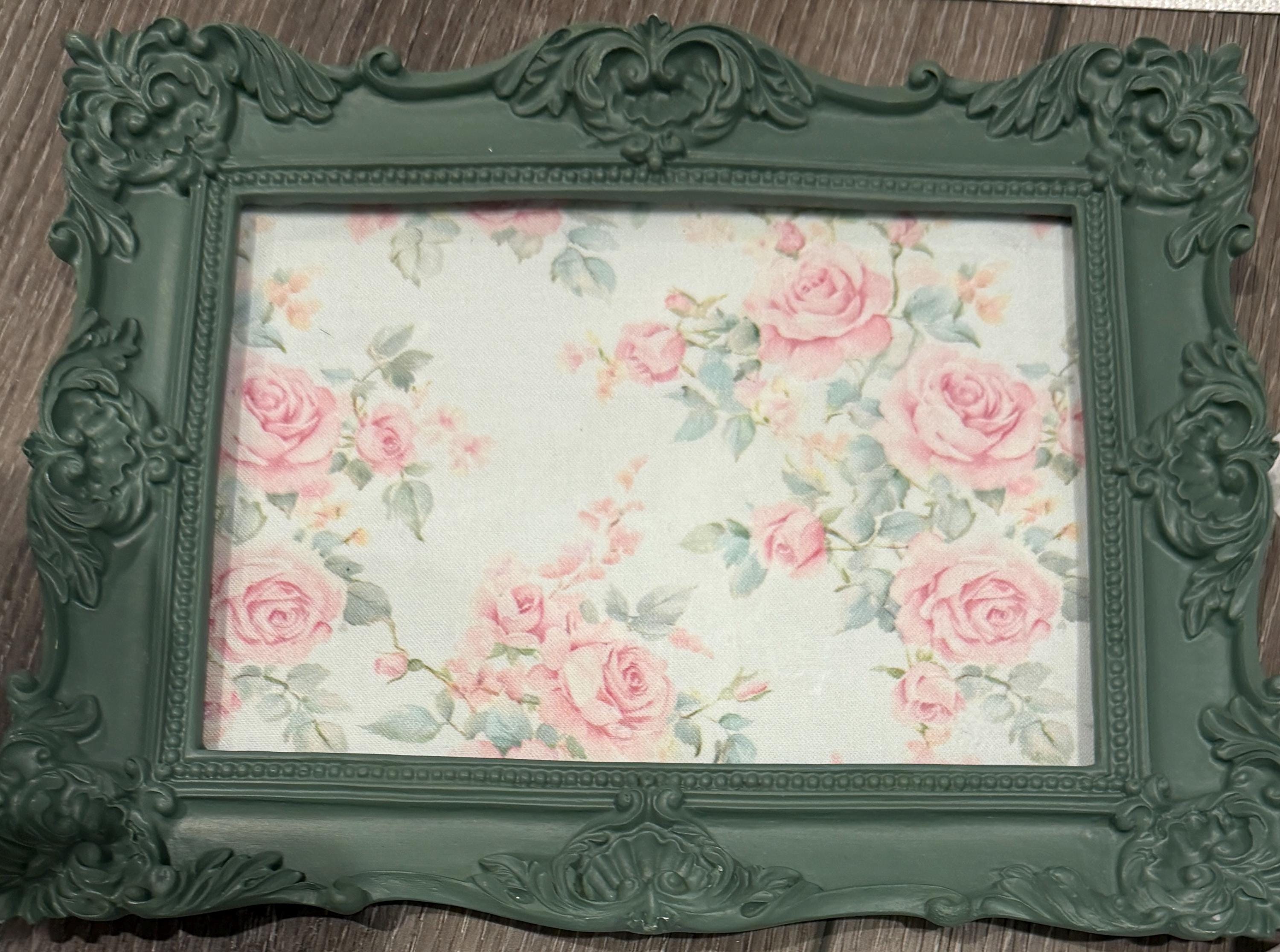 Dark Green Laura Ashley Vanity Tray: 9"x7.25"