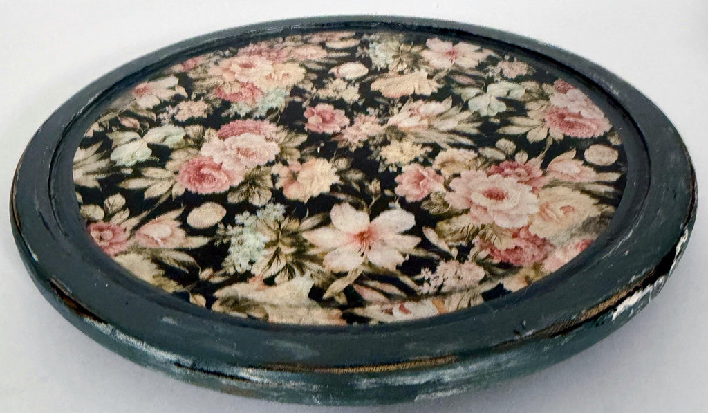 Rustic Floral Lazy Susan: 10.25"