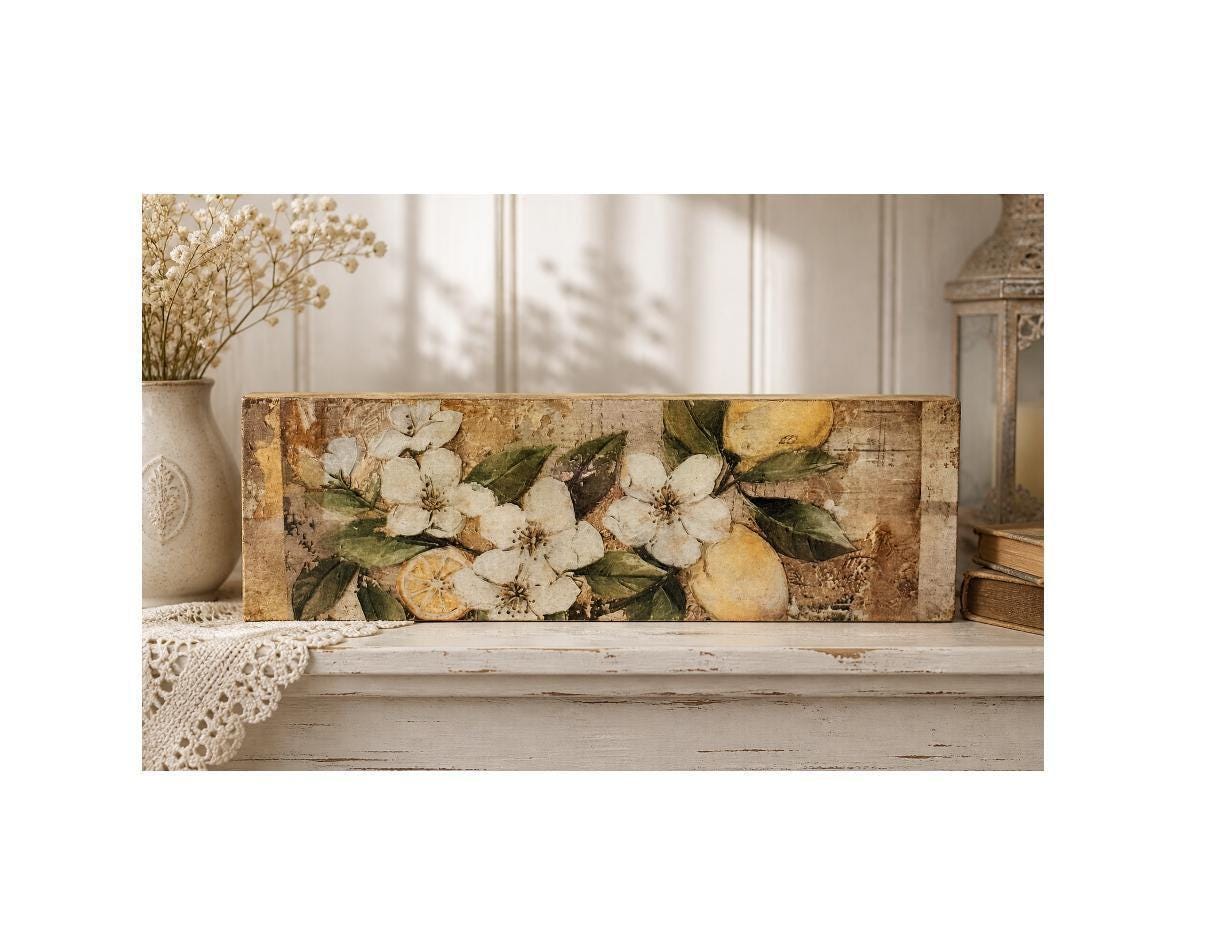 Lemon Blossom: 12"x4"
