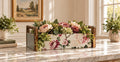 Floral Wood Planter Box, Pink Peony Rustic Farmhouse Centerpiece