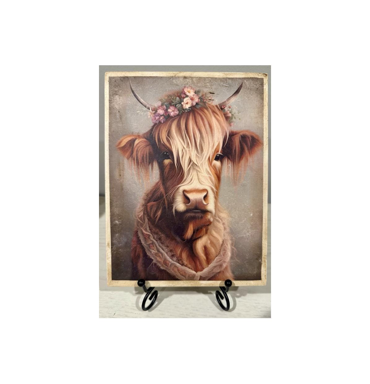 Highland Lady Cow: 6"x8"