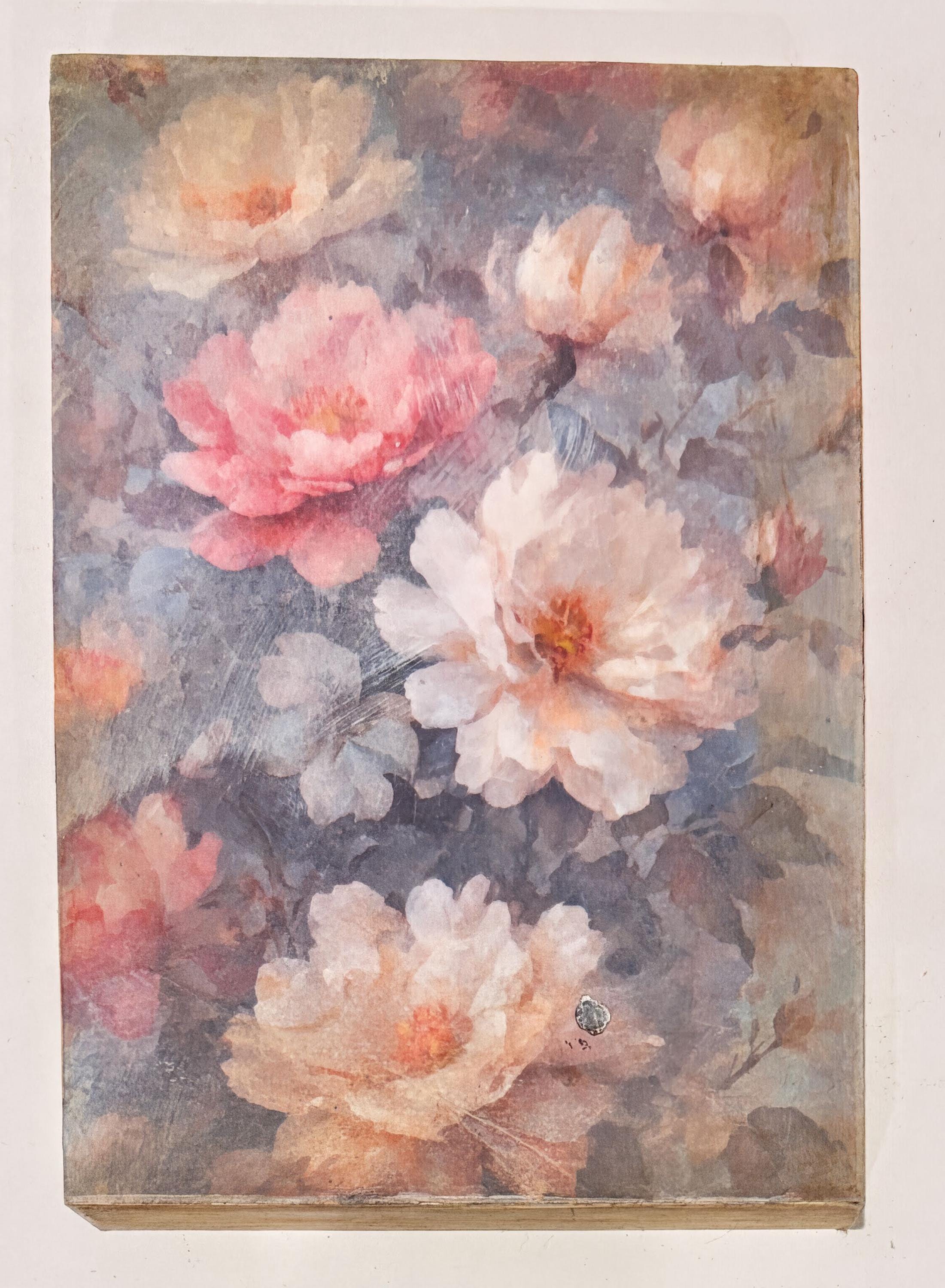 Dusty Pink Peonies: 5"x7"