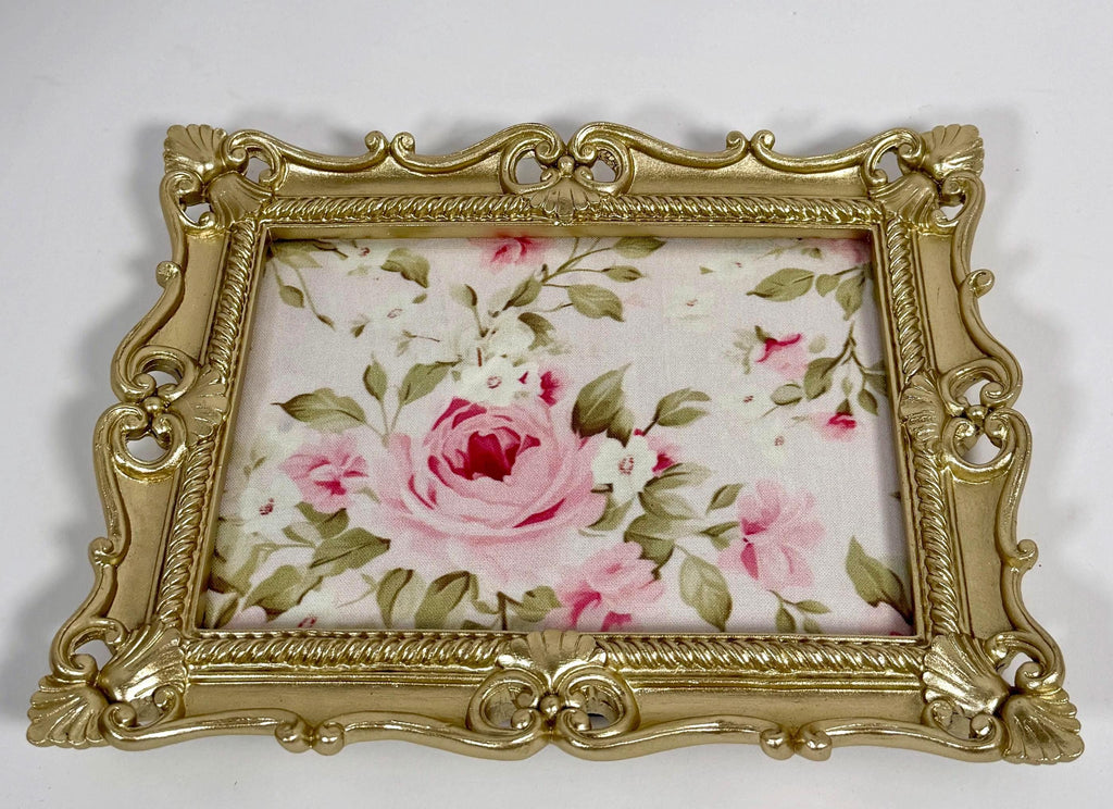 Laura AshleyGold Ornate Tray: 9"x7"