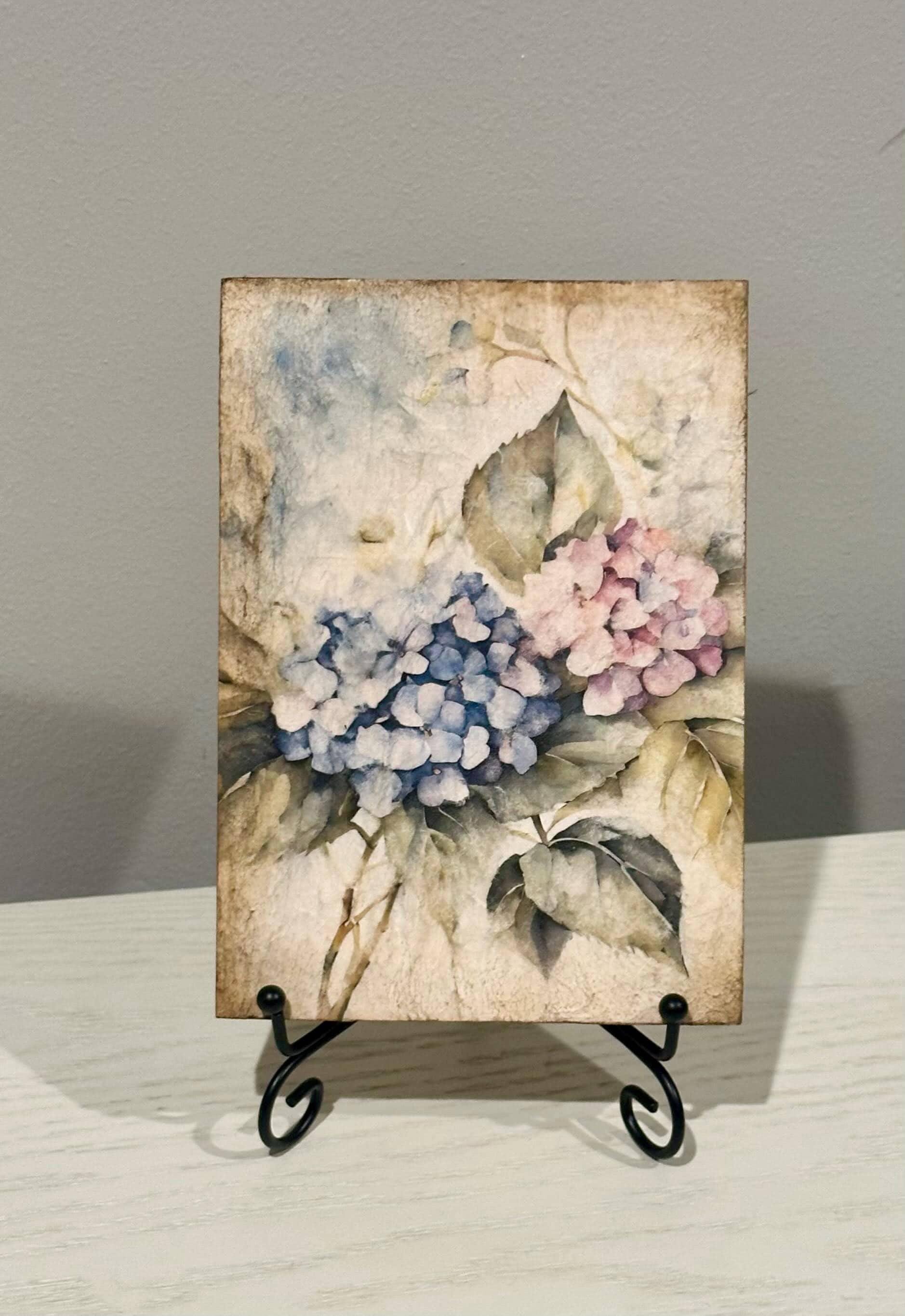 Hydrangea: 5"x7"