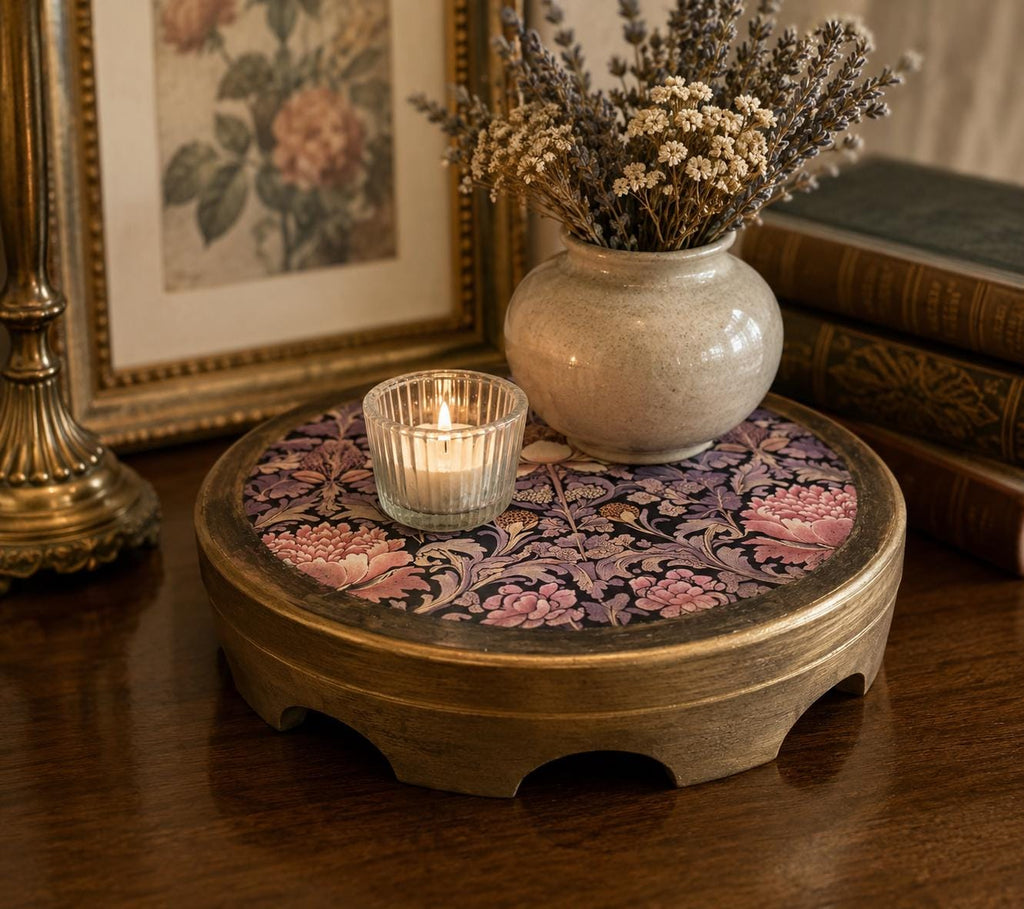 William Morris Pedestal Riser: 8"dia, 2" tall