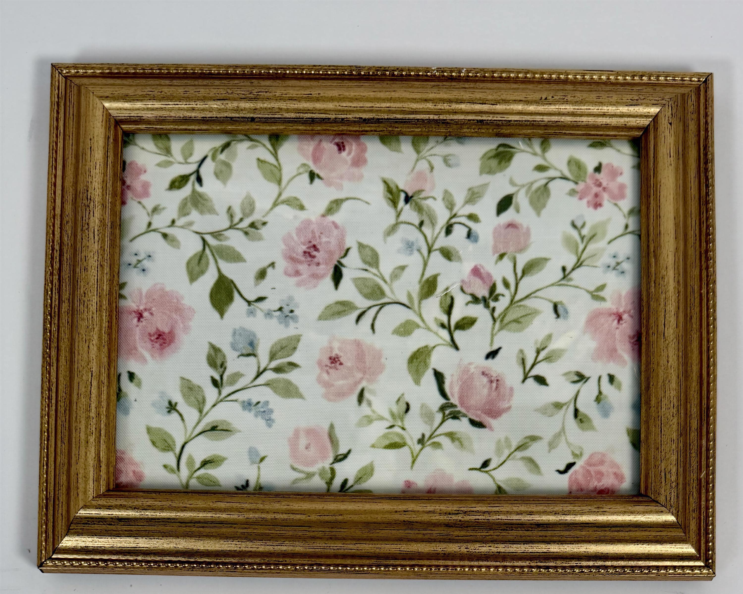 Gold Floral Jewlery Tray: 8.5"x6.5"
