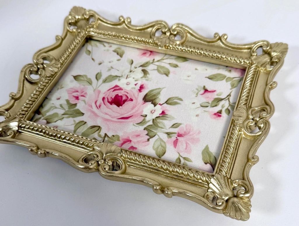 Laura AshleyGold Ornate Tray: 9"x7"