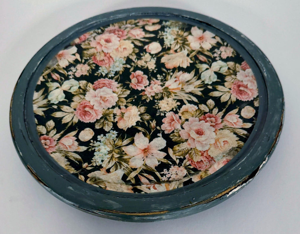 Rustic Floral Lazy Susan: 10.25"