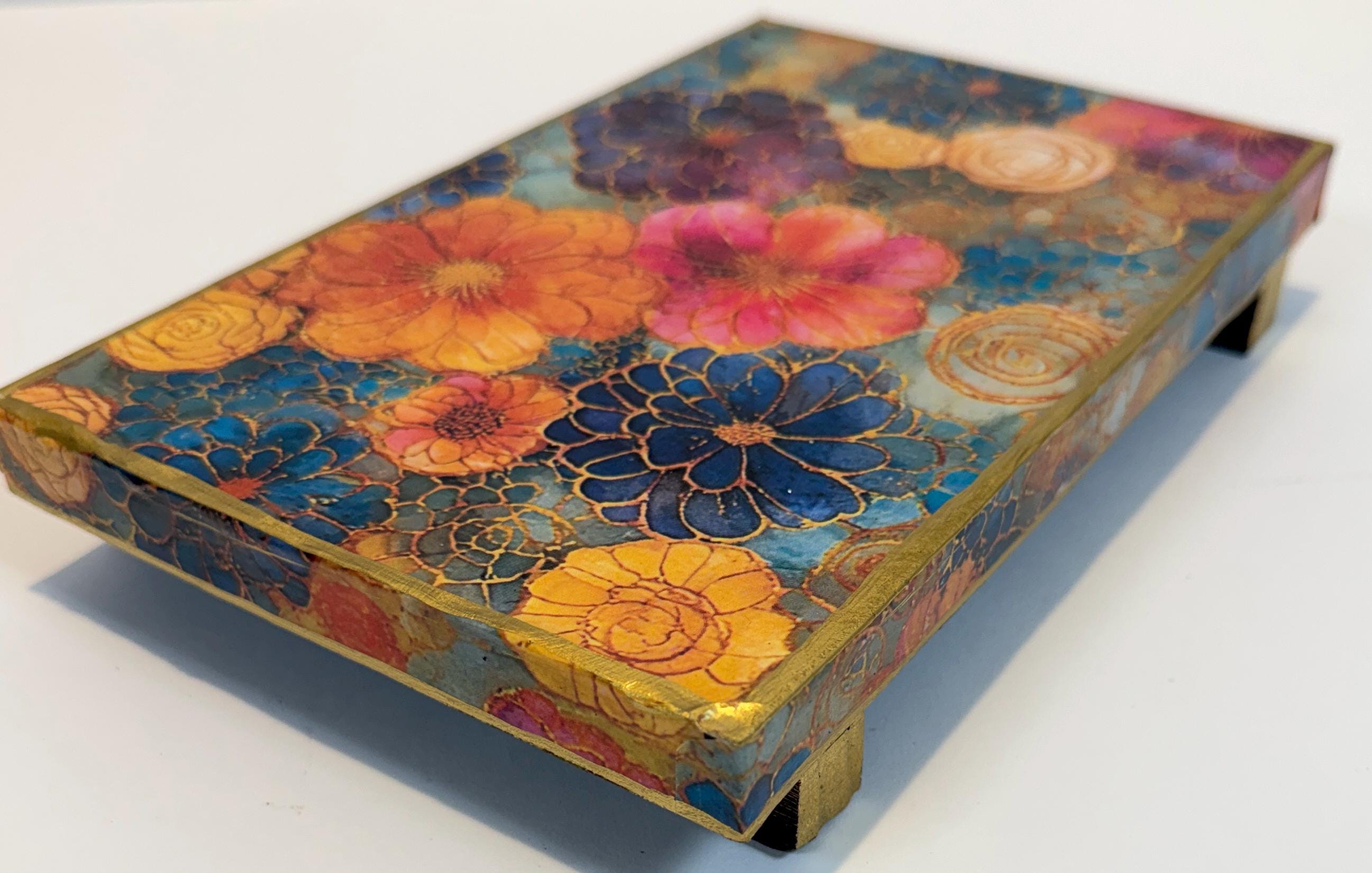 Bright Floral Riser: 9"x6"