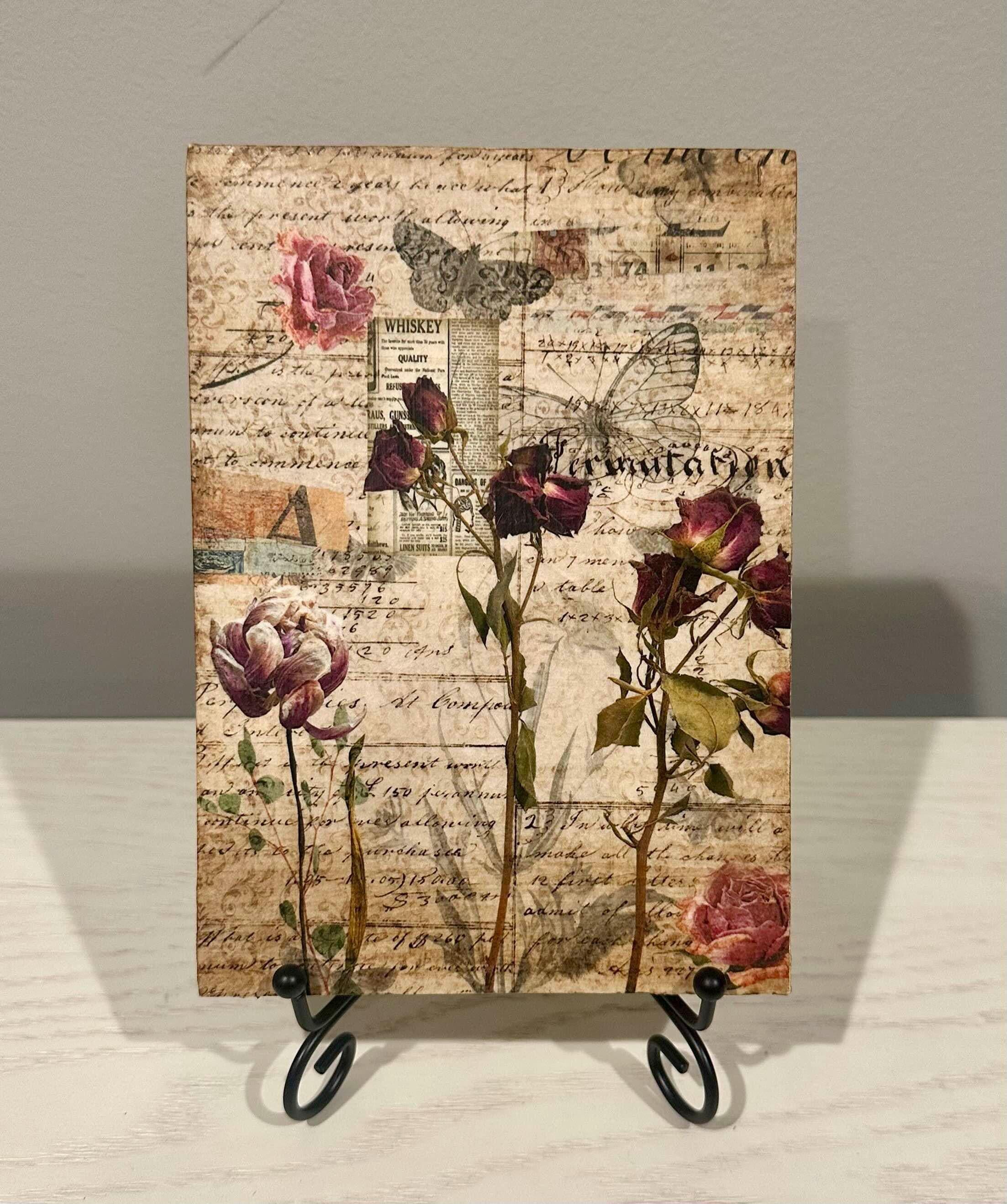 Vintage Roses: 5"x7"