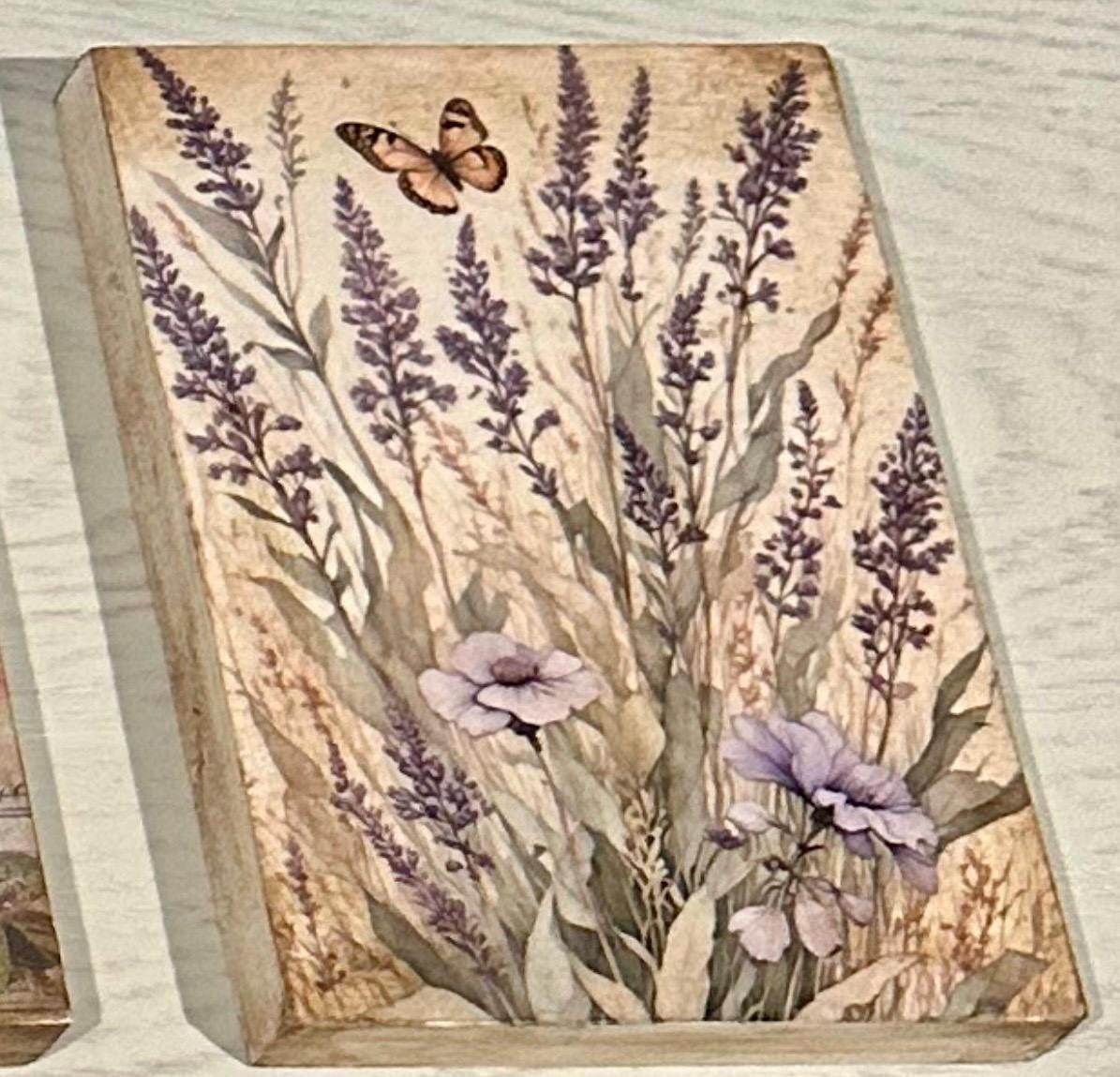 Lavender and Butterfly: 5"x7"