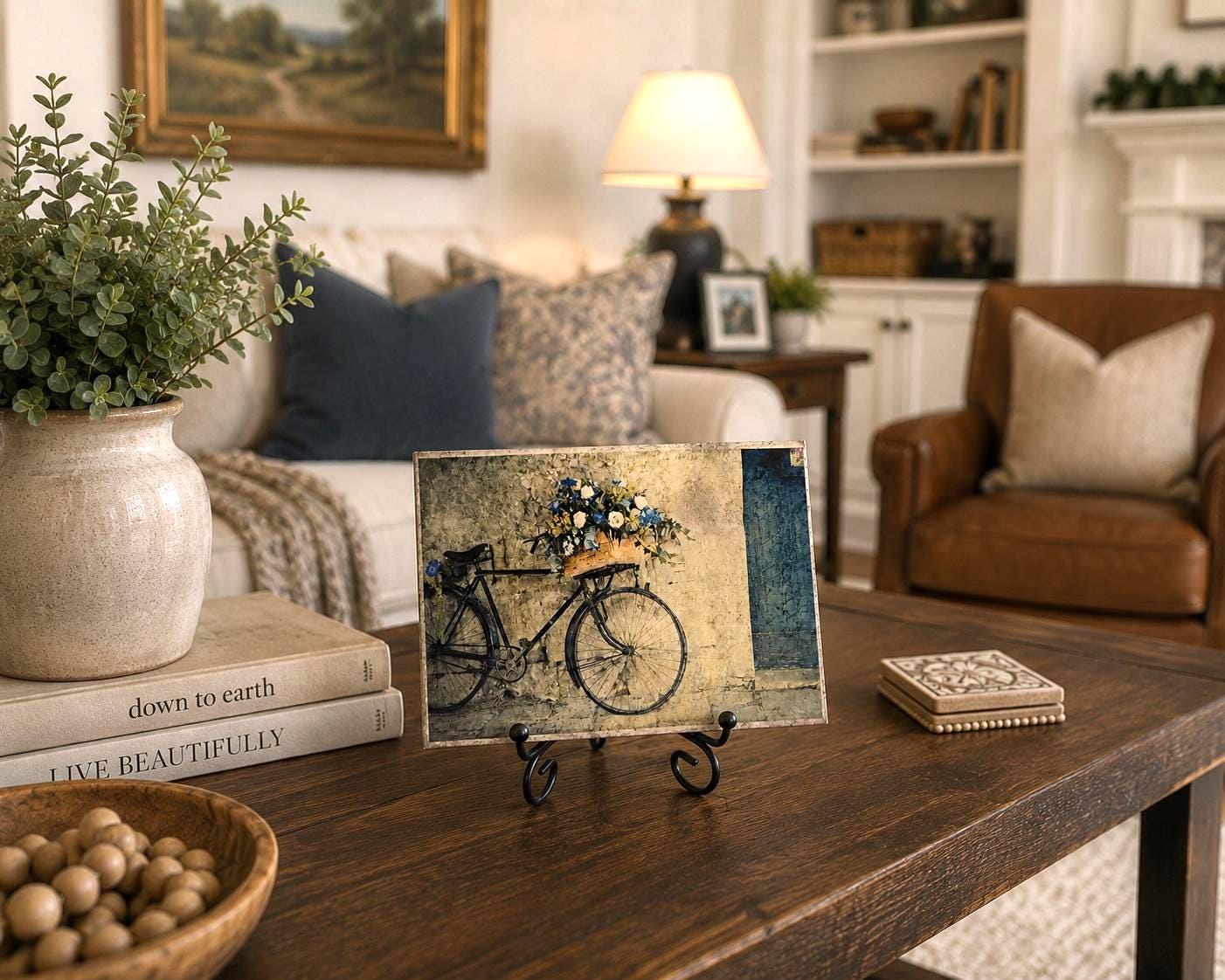 Vintage Bicycle: 8"x6"