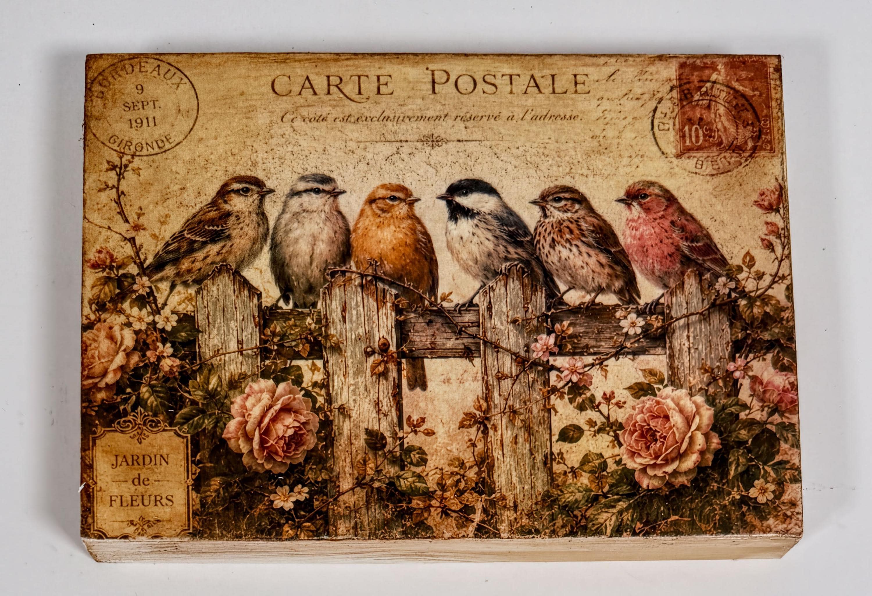 Six Birds: 7"x5"