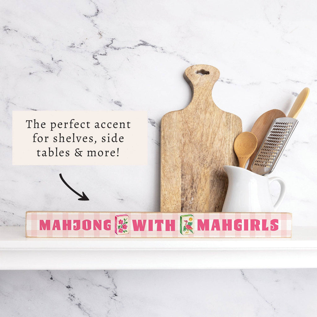 Mahjong With Mahgirls Skinny Sign