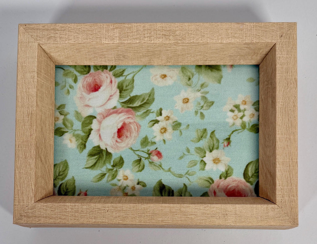 Deep Floral Jewelry Tray: 7"x5"x1.5"