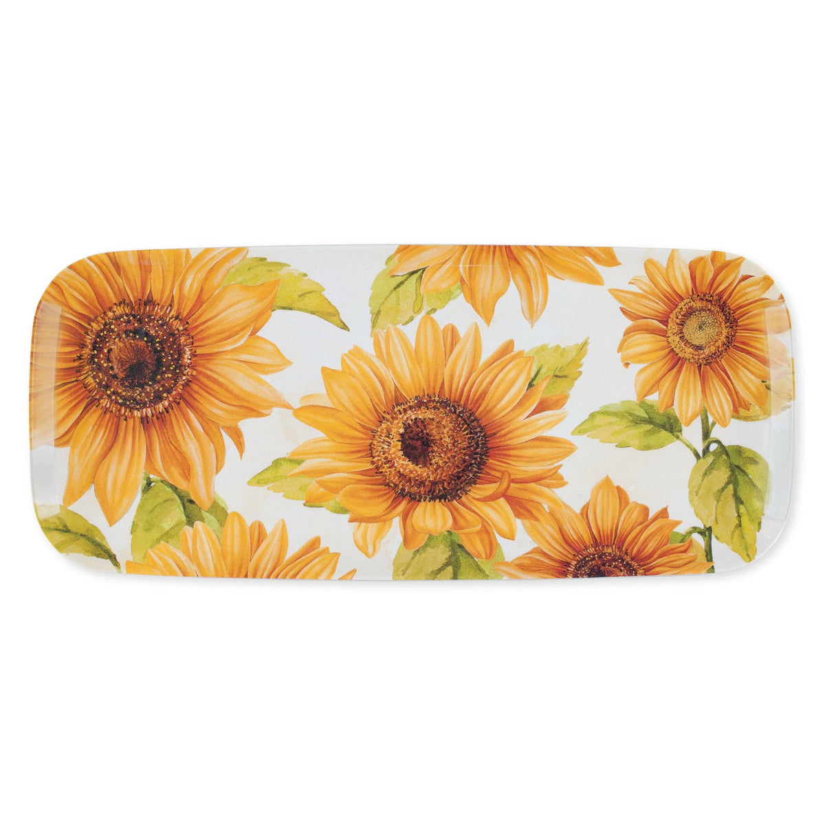 Sunflower 15" Melamine Rectangle Tray