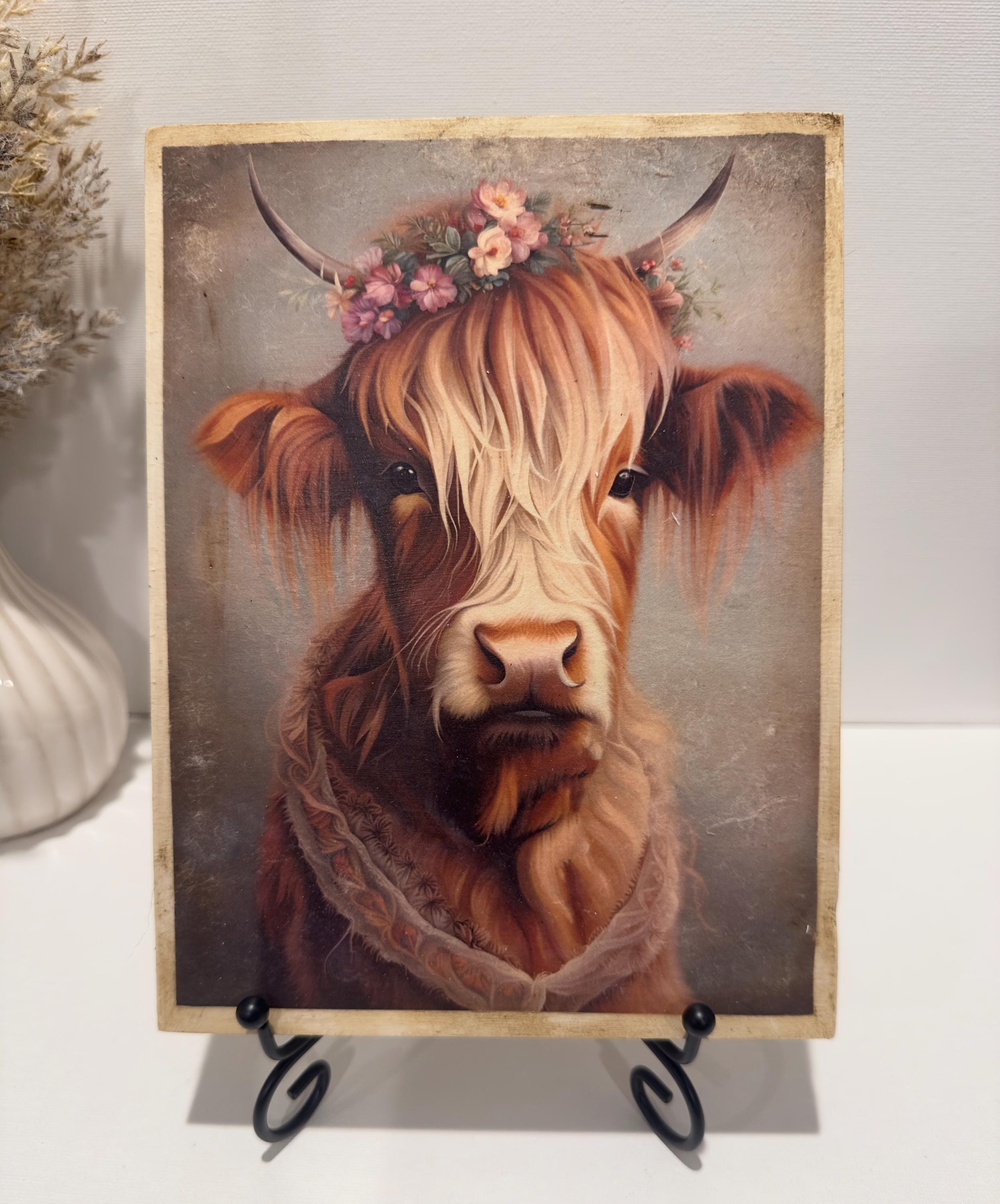 Highland Lady Cow: 6"x8"