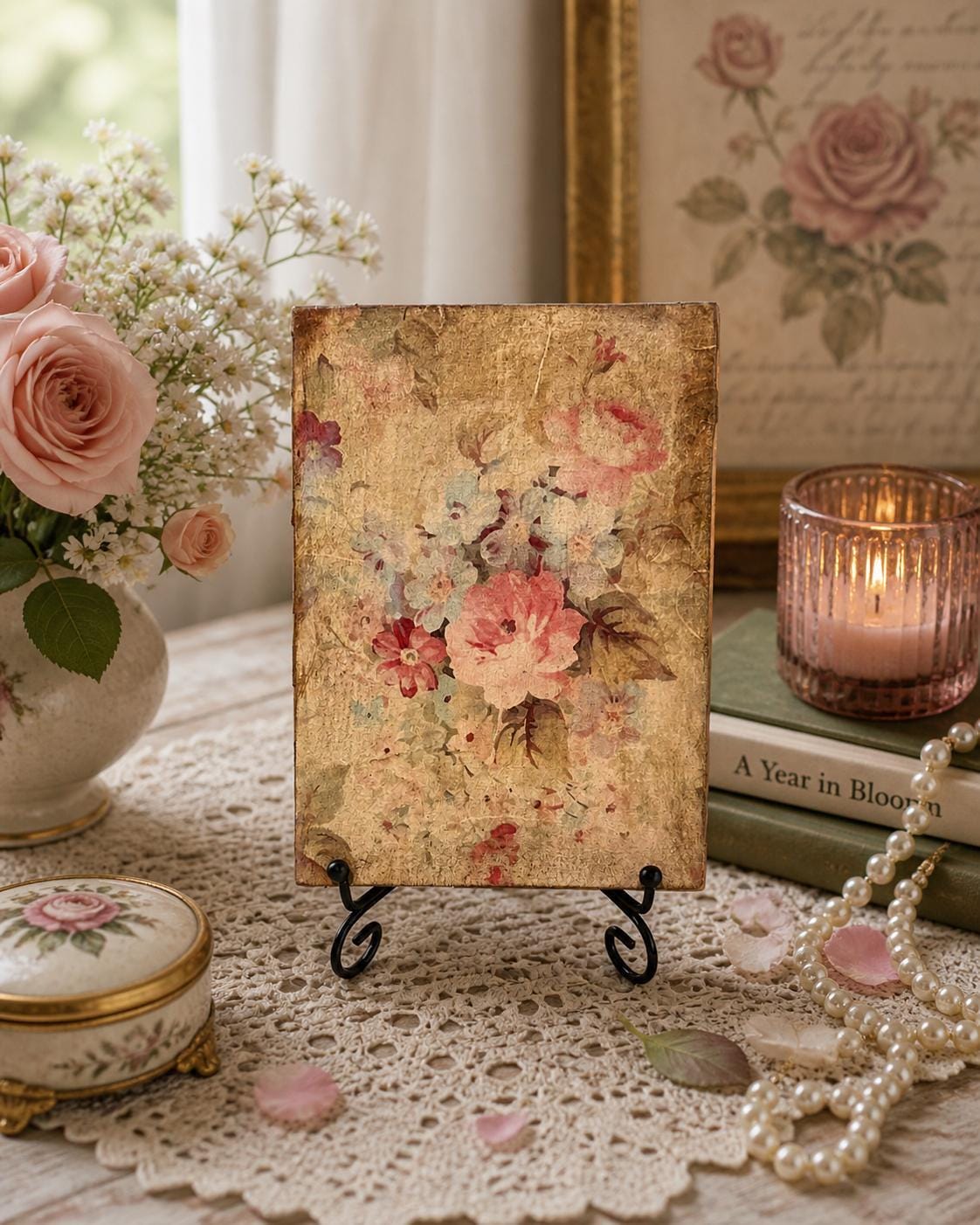 Vintage Farmhouse Floral: 5"x7"