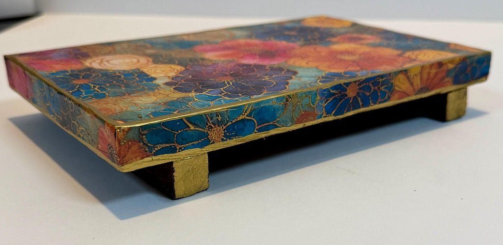 Bright Floral Riser: 9"x6"