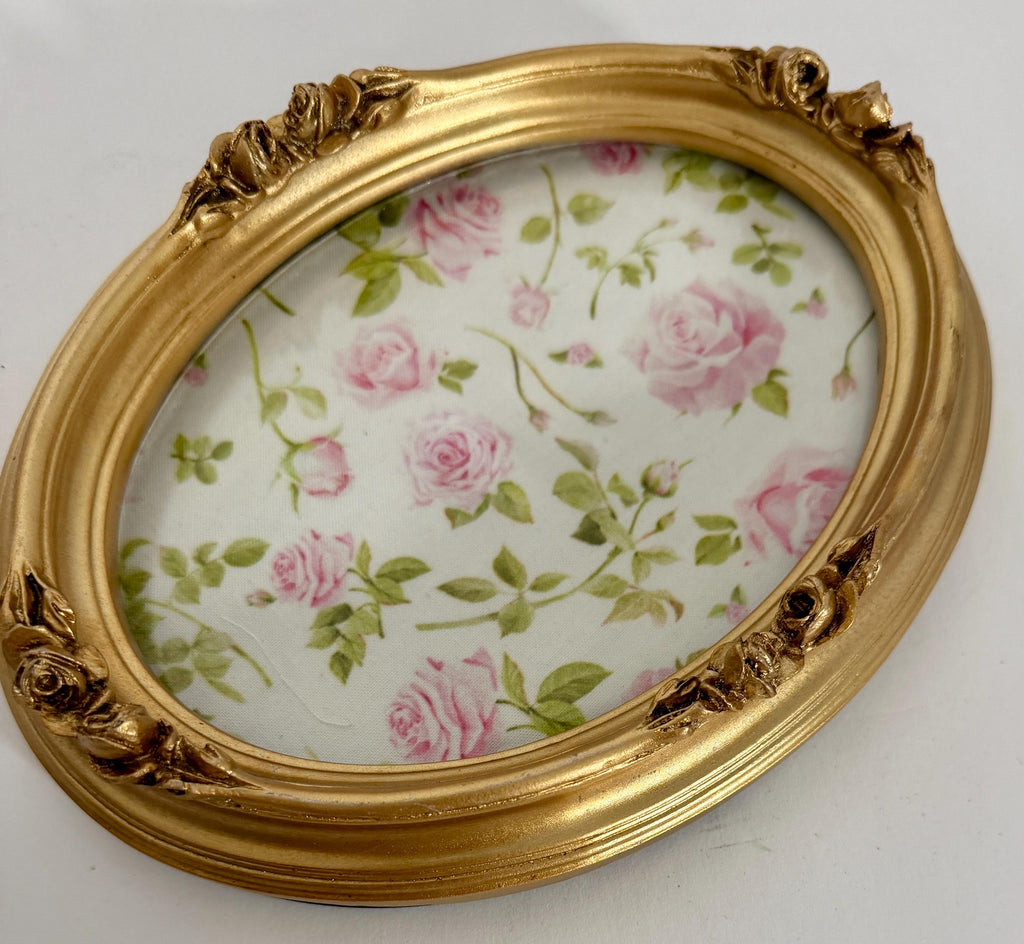 Gold French Country Oval Vanity Tray: 8.5"x6.5" each