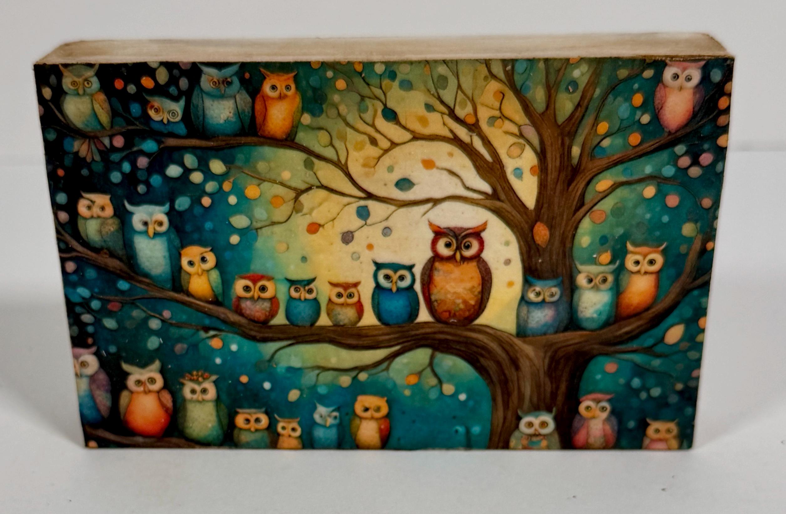 Owl Family: 5"x3"