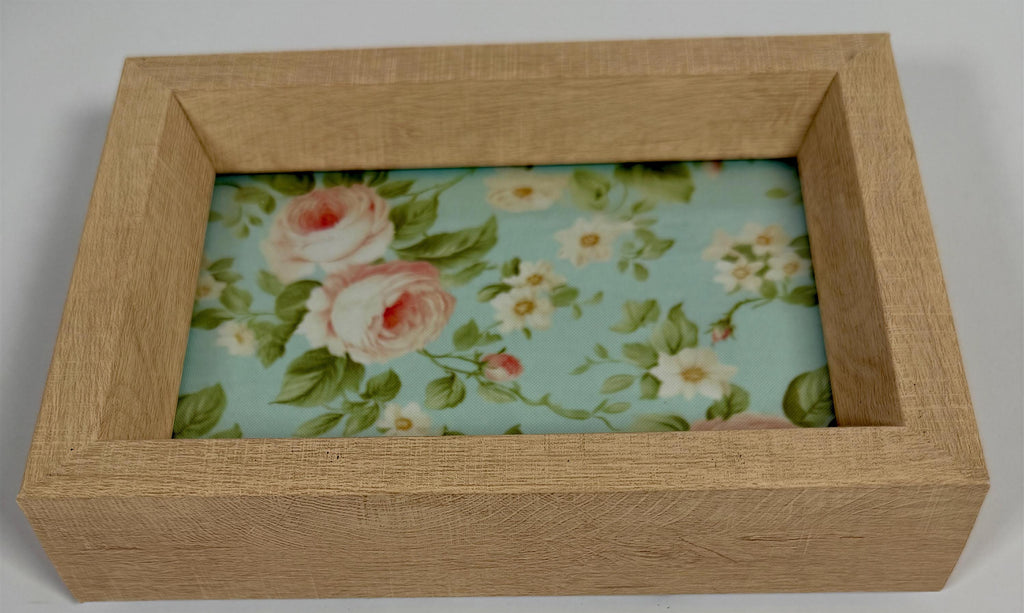 Deep Floral Jewelry Tray: 7"x5"x1.5"