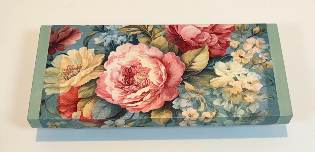 Sage Green Peony Riser: 12"x5.75"