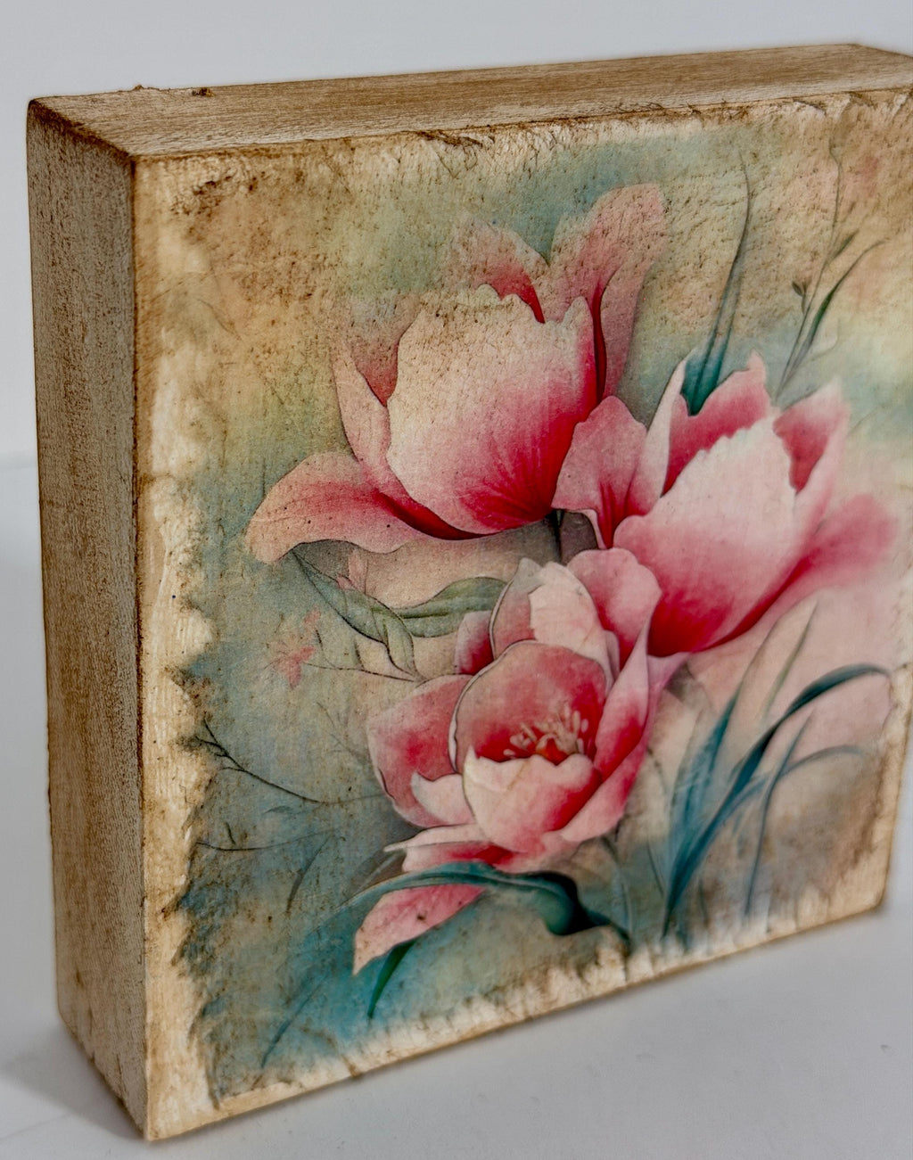 Pink Peony: 4"x4"
