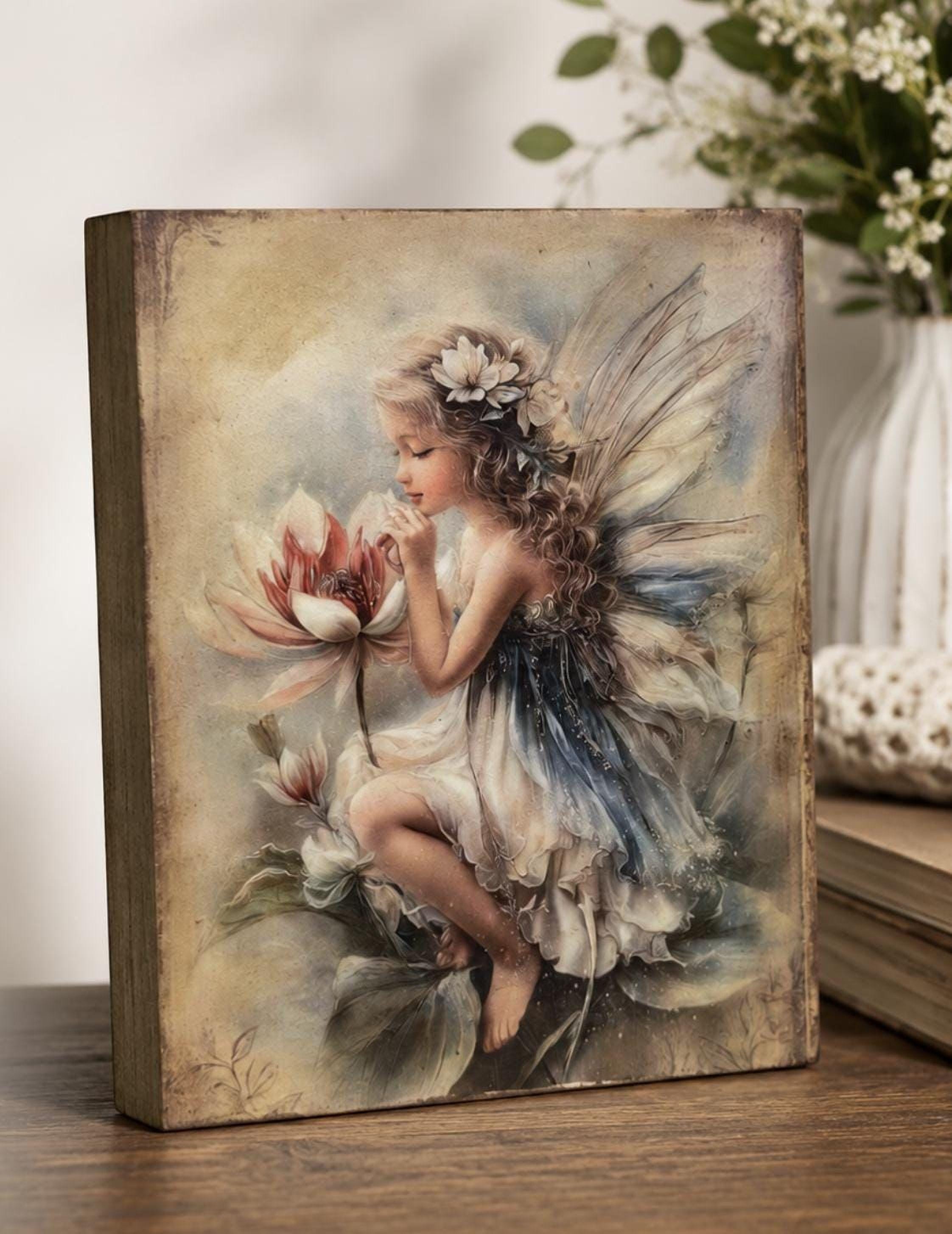 Vintage Fairy: 8"x10"