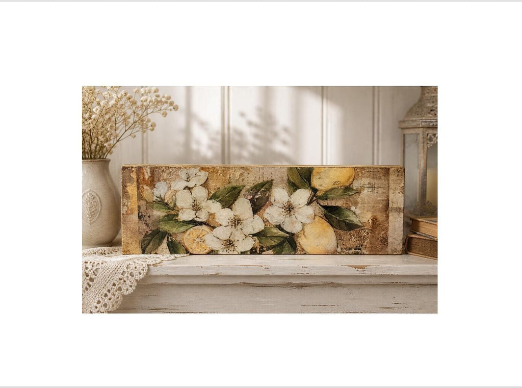 Lemon Blossom: 12"x4"
